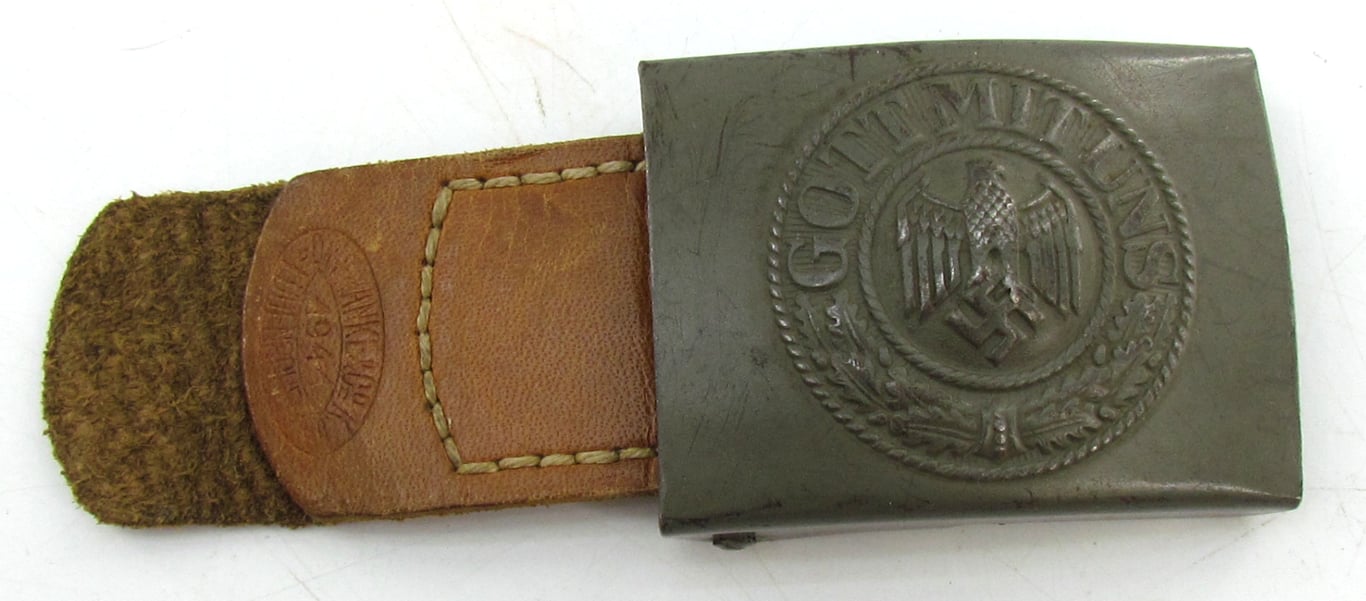 Wehrmacht (Heer) EM/NCO Steel Belt Buckle – Dr. Franke & Co. 1941