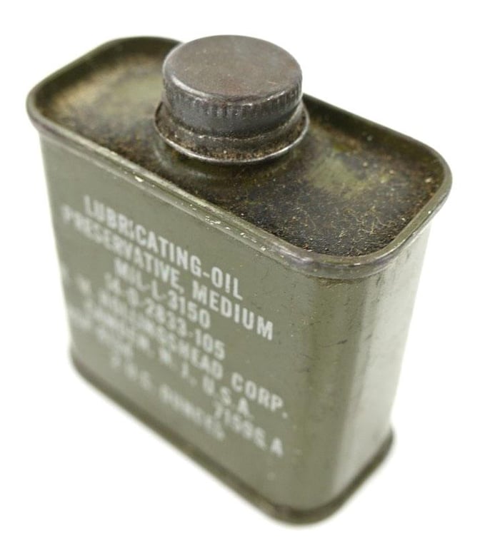 US WW2 Lubricating Oil Bottle
