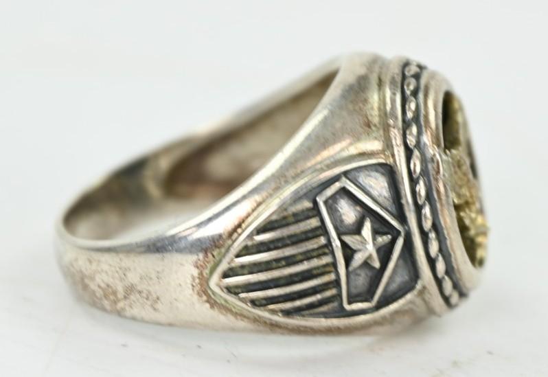 US WW2 Period Men's Ring with Eagle