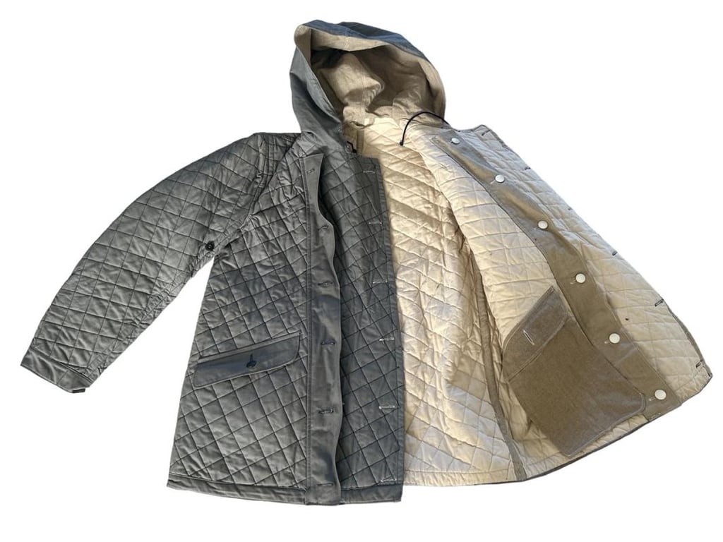 Luftwaffe Fallschirmjäger Squere Guilted Winter Parka in Stone Mint Condition