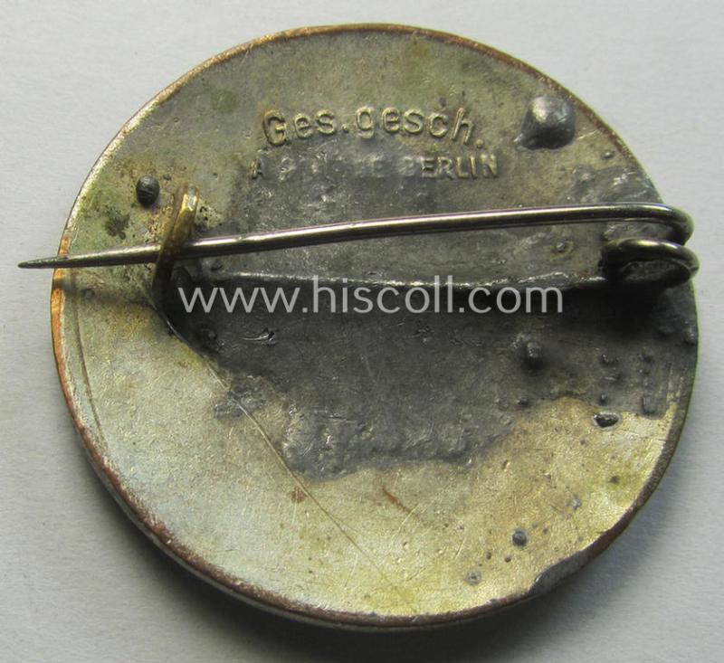 DRK nurses'-badge entitled: 'Schwesternschaft' being a medium-sized specimen being a maker- (ie. 'A. Stübbe - Berlin'-) marked example