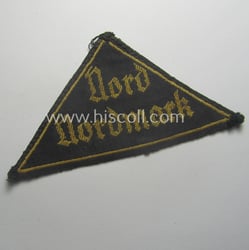 'HJ' ('Hitlerjugend') district-triangle (ie. 'Gebietsdreieck') entitled: 'Nord Nordmark'...