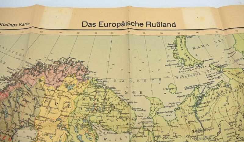German Third Reich Era Mapcard 'Europian Russia'