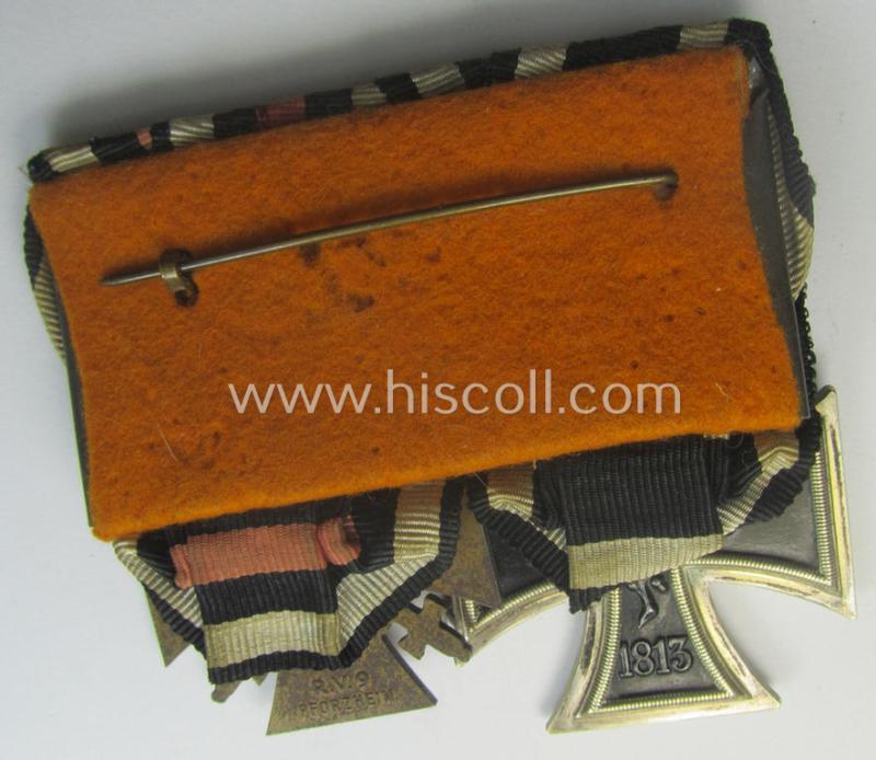 WWI-period so-called: 'Doppelspange' (being of the 'non-detachable-pattern') showing resp. an: 'EK II. Klasse' and a: 'FKK 1914-18 mit Schw.' and that comes as recently found