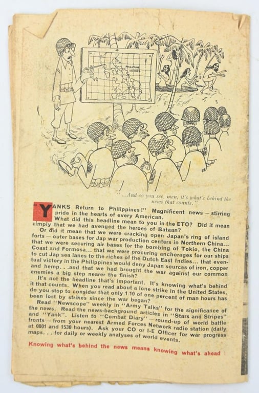 US WW2 Army Talk Booklet Feb. 17, 1945