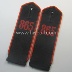 Pair of: 'Allgemeine-HJ'-shoulderstraps: 'Hitlerjunge' - 'Bann 865' (Bann...