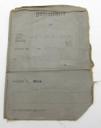 Führerschein 1938 (Drivers Licence) with photo
