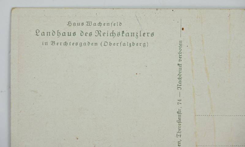 German Third Reich Era Postcard 'Der Berghof'