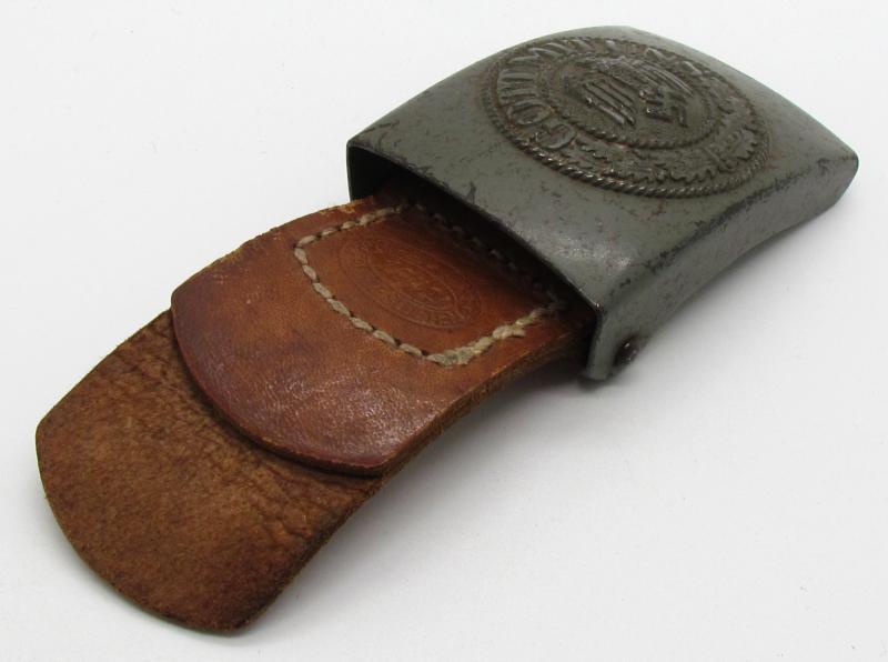 Wehrmacht (Heer) steel buckle by JFS 1942