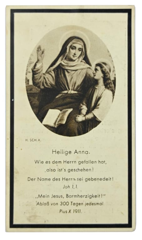 German WH Deathcard 'Anton König'