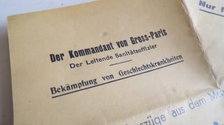 Wehrmacht Anti-VD Warning Pamphlet PARIS