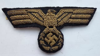 WW2 Kriegsmarine Officers bullion visor cap eagle