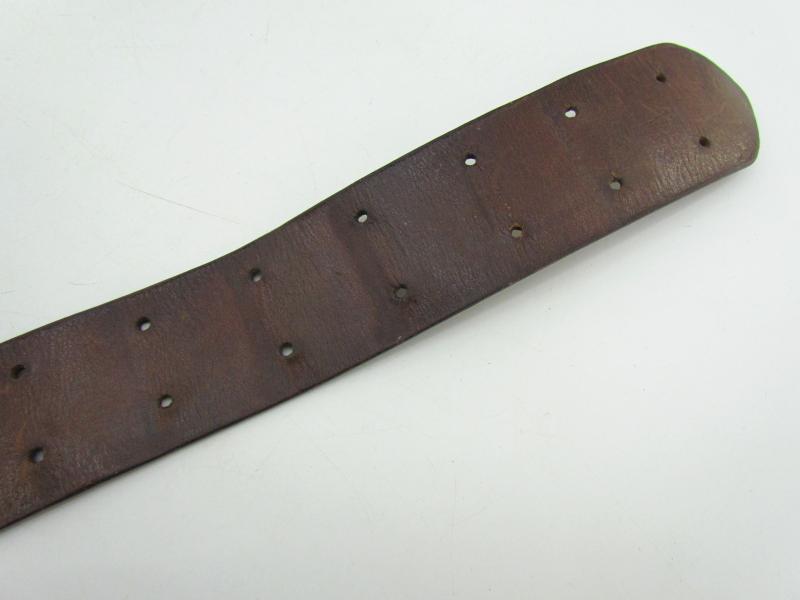 Wehrmacht Brown Leather officer ‘Zweidorn’ double claw belt