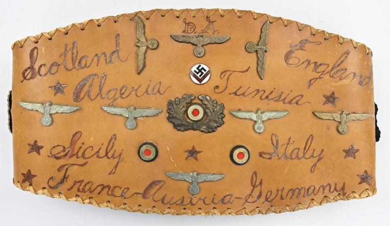 US WW2 Named Motorcyclist 'Souvenirs' Kidney Belt