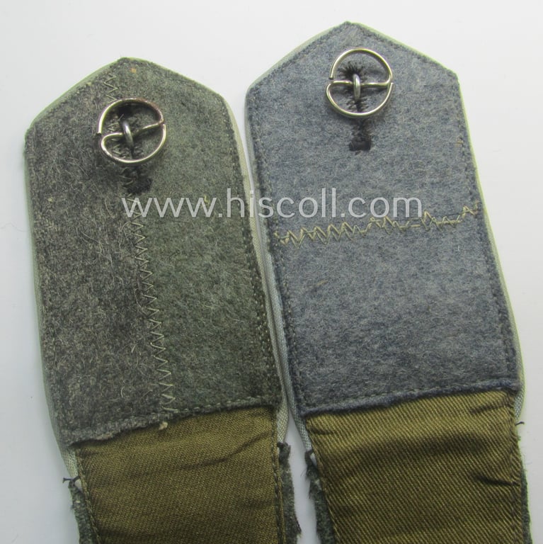 Pair of Eastern-volunteer- (ie. 'Ostvölker'-) related shoulderstraps as was intended for a: 'Turkistanischer'-volunteer serving within the 'Deutsche Wehrmacht' (ie. within the: 'Turkistanisches Legion')