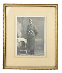 German LW Portrait Picture in Frame