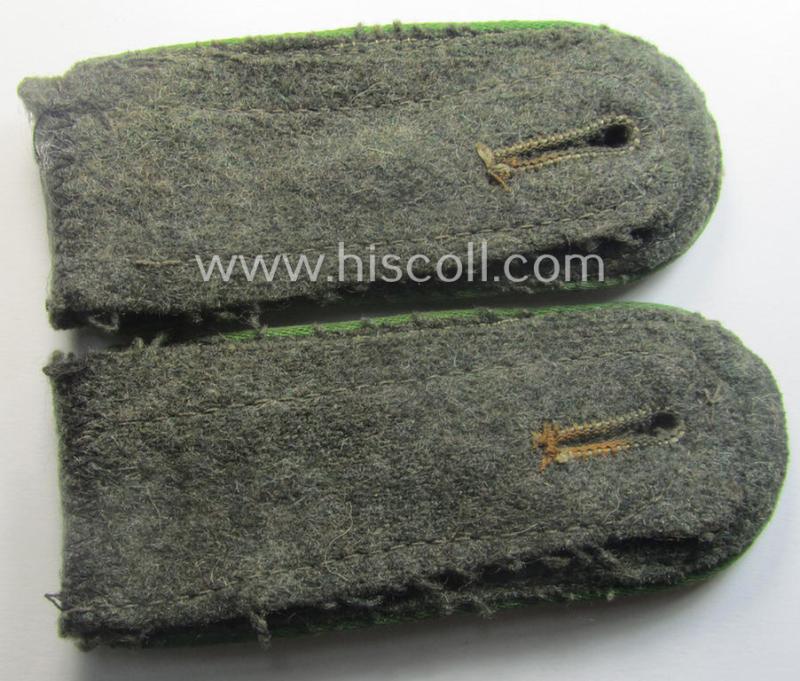 Pair of mid-war-period- (ie. 'M43'-pattern), WH (Heeres) NCO-type shoulderstraps: 'Stabsfeldwebel des Grenadier-Rgts. 104' (part of the 47. Infanterie-Div.')