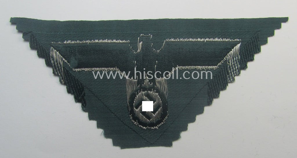 Later-war-period, WH (Heeres) officers'-pattern so-called: 'M44'-pattern- and/or: trapezoid-shaped breasteagle ie. 'Brustadler für Offiz. des Heeres'