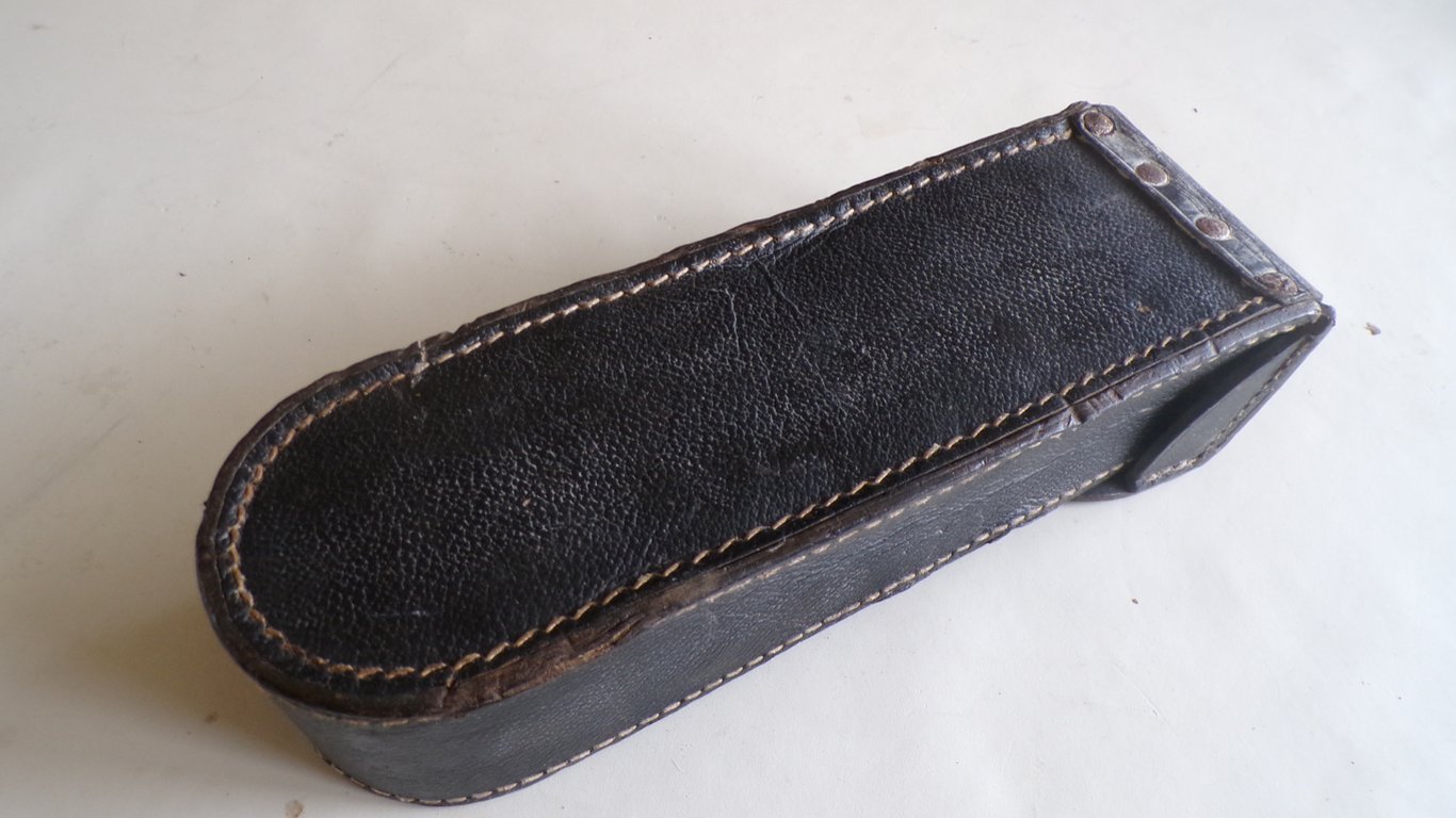 O.B. 33 Field Telephone Handset Pouch - WaA Ink Stamped
