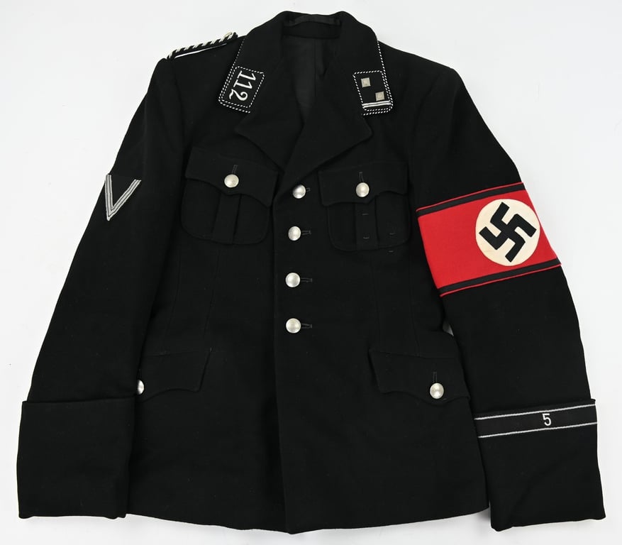 German Allgemeine-SS Black Tunic SS-FußStandarte 'Litzmannstadt'