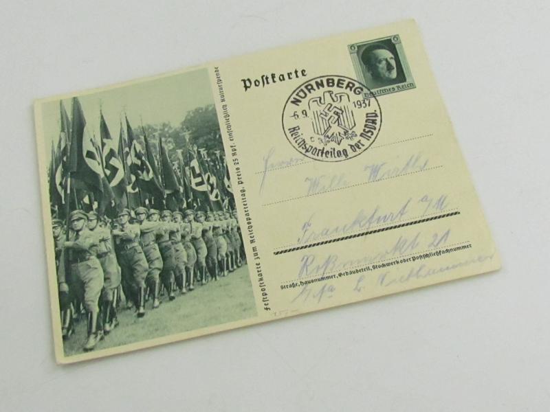 Postcard for the Nazi Party Rally Nuremberg 1937