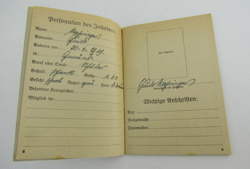 Hitlerjugend (HJ) 1936 Merkbuch ( Rare )