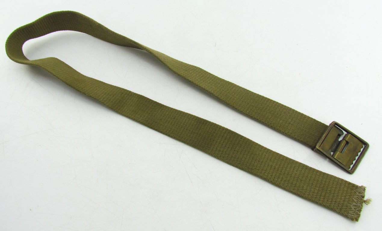 USMC WWII cotton webbing trousers belt