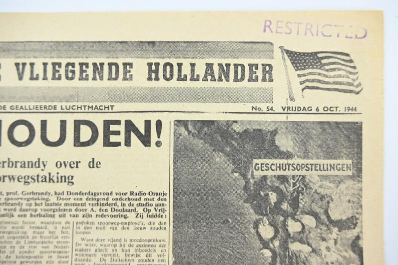 Allied Droppingsflyer 'De Vliegende Hollander' 6 October 1944