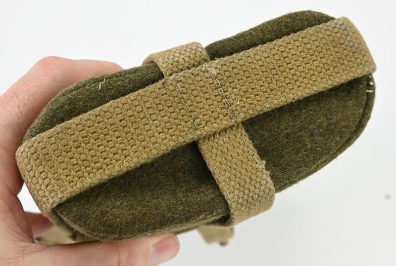 Canadian WW2 Canteen with 'Skeleton' Carrier