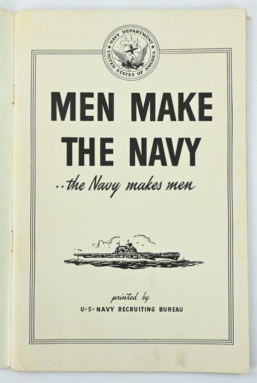US Navy WW2 Recruitment Booklet