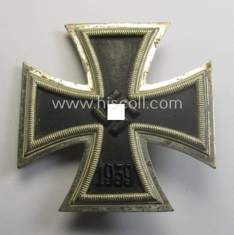 'Eisernes Kreuz 1. Klasse' (ie. Iron Cross 1st Class) being a maker- (ie. '26'-) marked example as was produced by the company: 'B.H. Mayer's Kunstprägeanstalt'