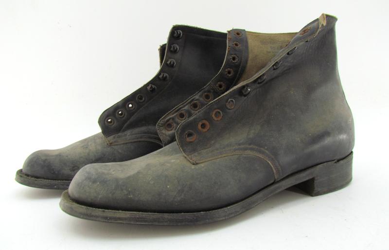 German Wartime M37 Style Dress Shoes ( 1942 )