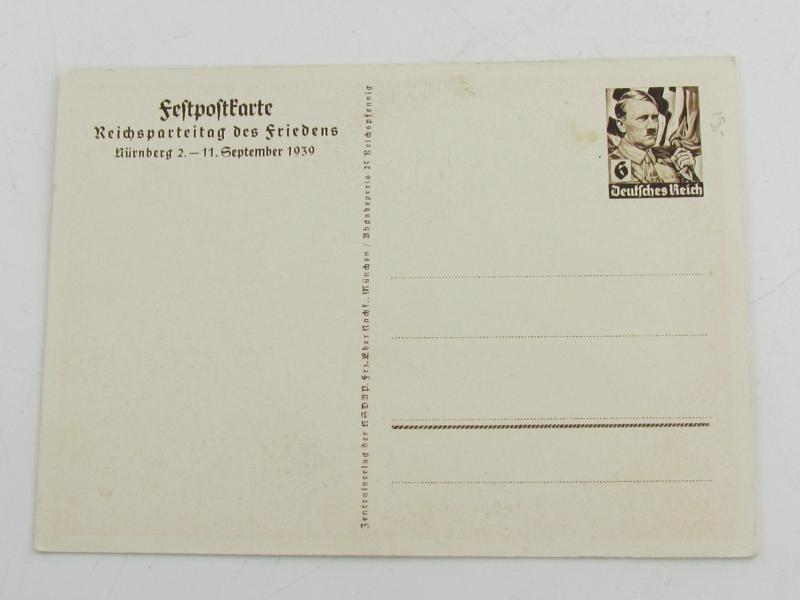 Postcard : Reichsparteitag Nurnberg 1939