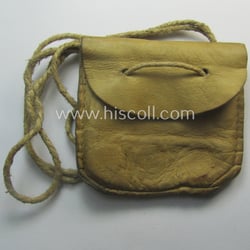 Natural-coloured- and/or genuine leather-based etui (ie. 'Tragetasche') as...
