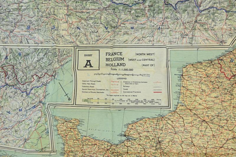 USAAF WW2 Pilot Escape Map 43A/B
