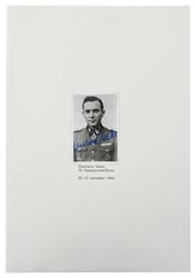 Signature of Waffen-SS KC Recipient 'Eberhard Heder'