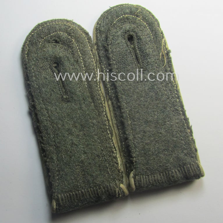 Pair of WH (Heeres) NCO-type (ie. 'M41- o. M43'-pattern) shoulderstraps: 'Uffz. eines Infanterie-Rgts.'