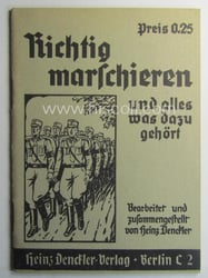 WH-related instruction-booklet entitled: 'Richtig Marschieren und alles was...