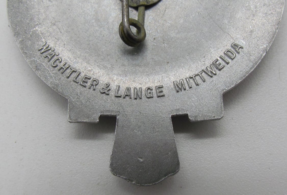 SA Day Aluminum Badge Gauappell 1936 Sachsen June 20 -21 1936