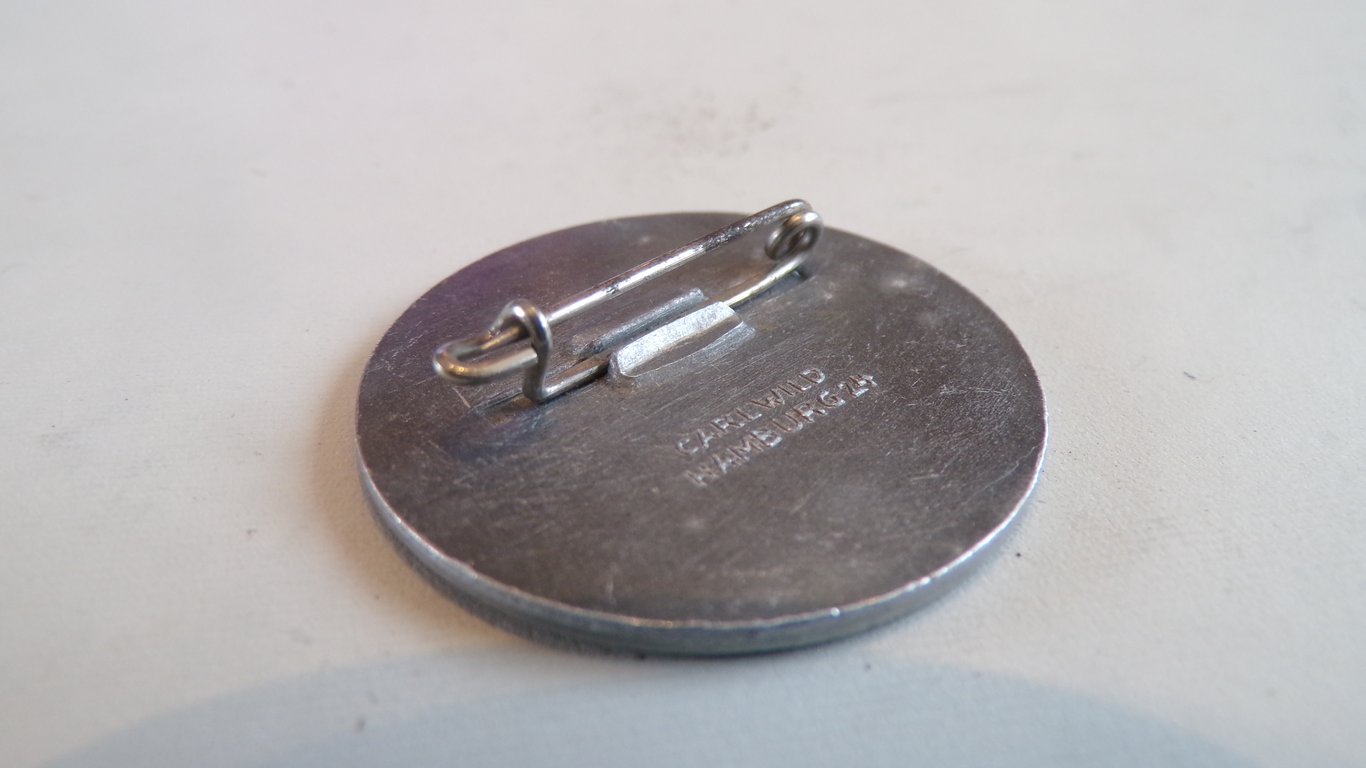 Original 1936 Tag der Arbeit National Labor Day Tinnie - Carl Wild Hamburg