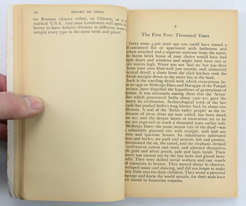 US WW2 Army Report on India Booklet