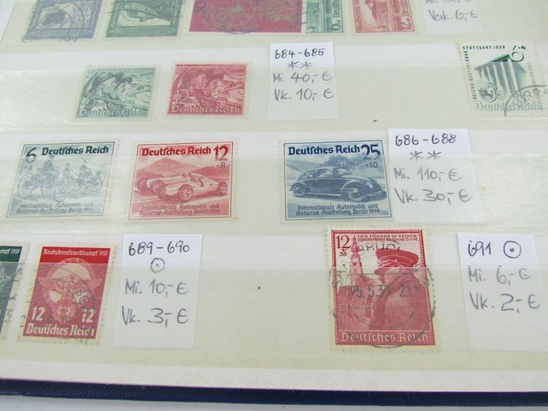 Three Stamp Albums With Content