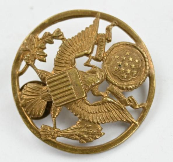 US WW2 EM Visor Cap Insignia