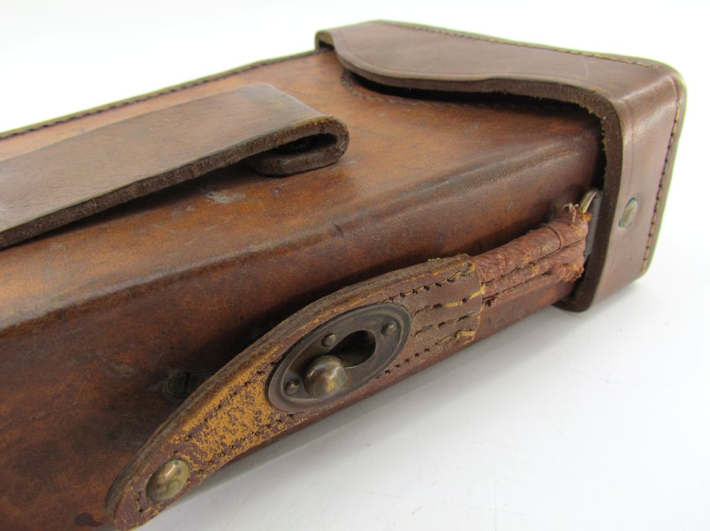 Rare original French Camouflaged Trench Periscope with Leather Carrying Case
