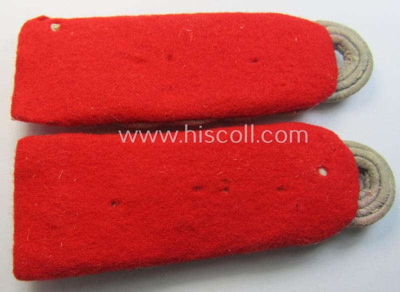 Superb - and fully matching! - pair of WH (Heeres) officers'-type, neatly 'cyphered' shoulderboards as was intended for usage by a: 'Major der (Sturm)Artillerie' who served within the famous 'GrossDeutschland'-division