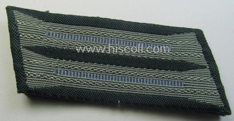 Pair of WH (Heeres) 'BeVo'-woven, EM/NCO-type collar-tabs (or: 'Einheitskragenspiegel'): 'Nachschub-Trpn.'