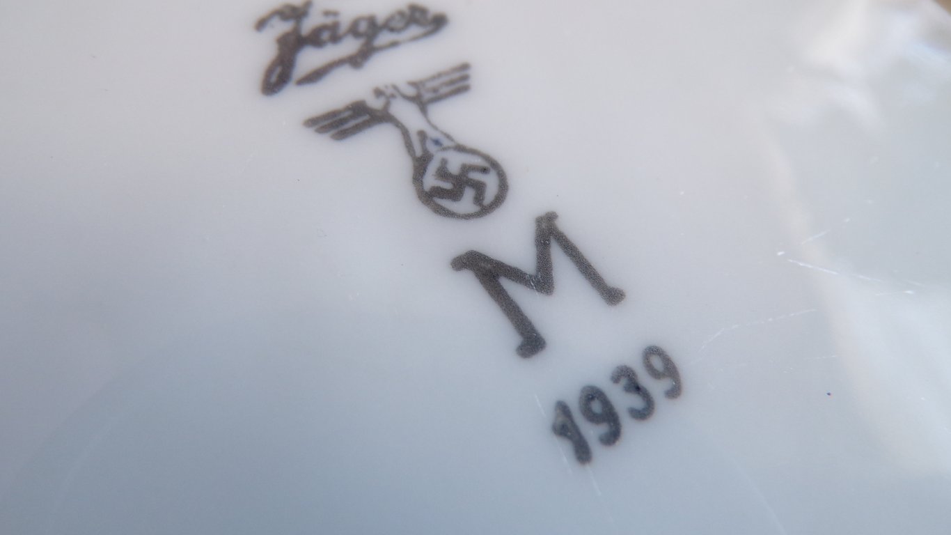 Kriegsmarine Porcelain Soup Plate - Jäger 1939