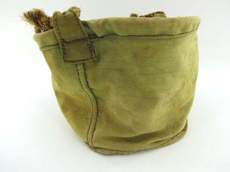 British WWII Army Issue Canvas Water Bucket