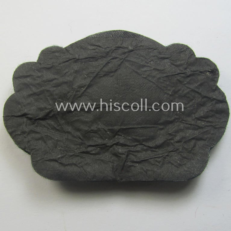 WH (Heeres) officers'-type, hand-embroidered cap-cocarde (ie: 'Kokarde für Schirmmütze')