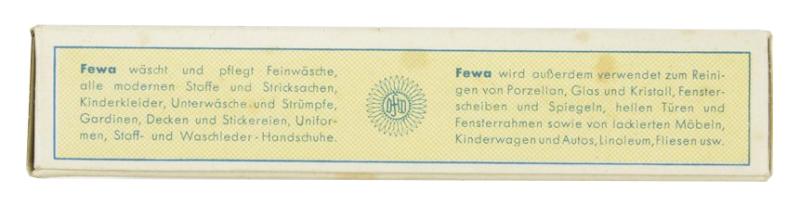 German Third Reich Era Fewa Washing Powder